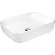 Hagser Dita umywalka 50x38,5 cm nablatowa prostokątna biała HGR50000040