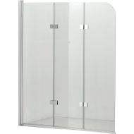 Hagser Anke III parawan nawannowy 120 cm 3-częściowy chrom błyszczący/szkło przezroczyste HGR40000023