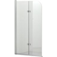 Hagser Anke II parawan nawannowy 80 cm 2-częściowy chrom błyszczący/szkło przezroczyste HGR20000023